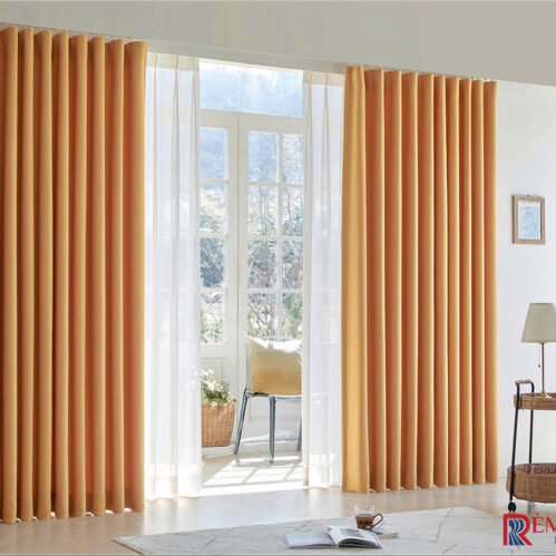 Rèm Vải Màu Vàng Yellow