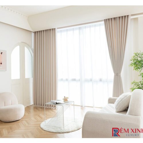 Rèm Vải Màu Ngà Voi Ivory