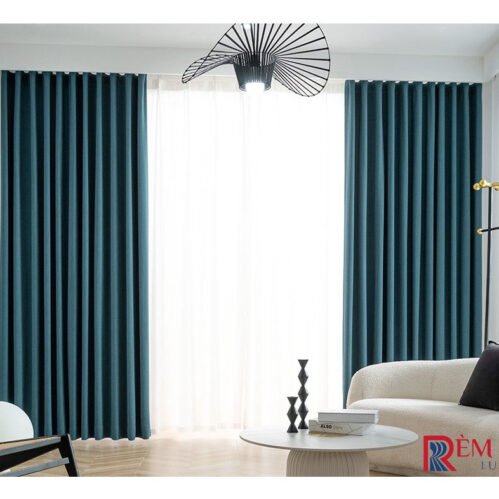 Rèm Vải Màu Xanh Đậm Royal Blue 05