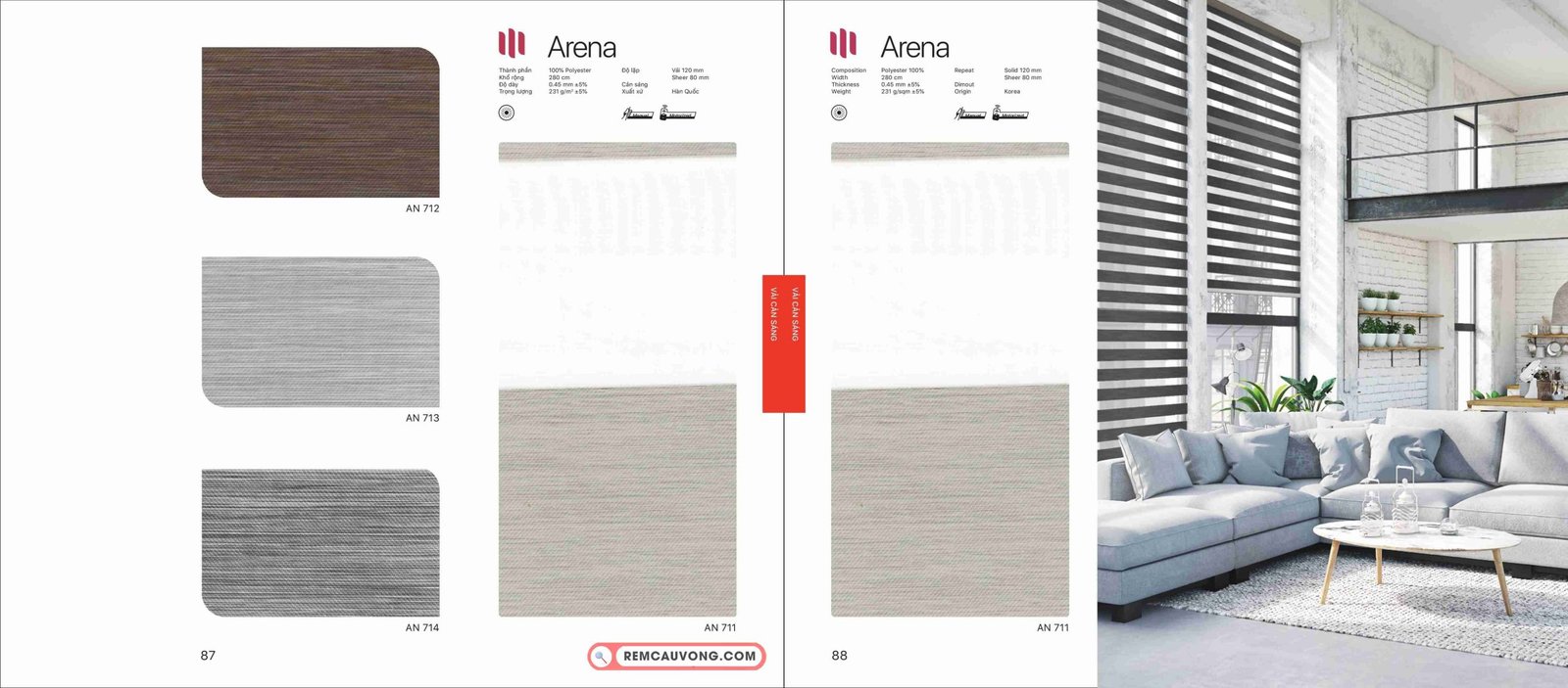 Rèm Cầu Vồng Modero Arena