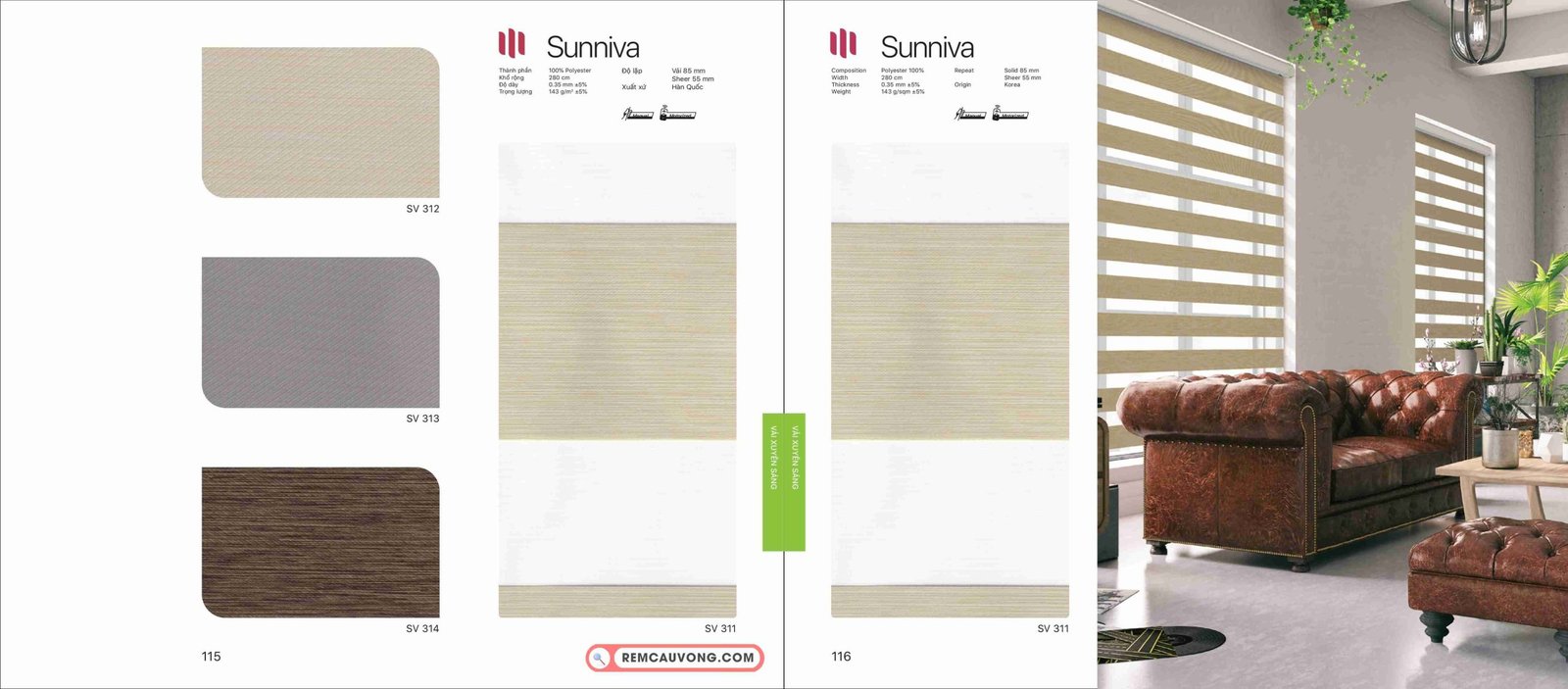 Rèm Cầu Vồng Modero Sunniva